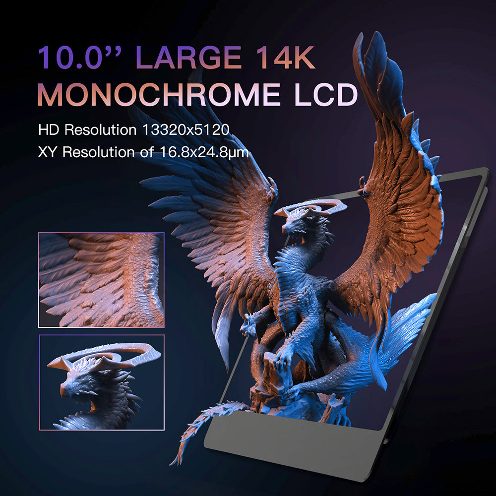 Nova3D WHALE3 Ultra LCD MSLA 14K COB MONO SCREEN UV Resin AUTO Feeding