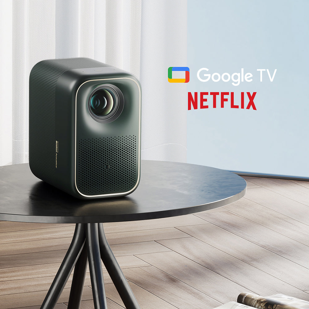 Formovie Xming Page One Projector WiFi Bluetooth Dolby,Google TV, Netflix, YouTube etc