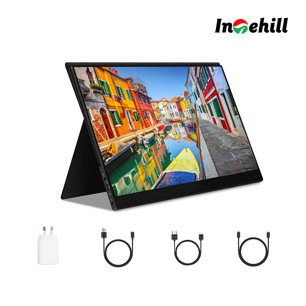 INTEHILL QLED 15.6" FHD 1080P PORTABLE MONITOR HDMI TYPE C USB Ultra Slim
