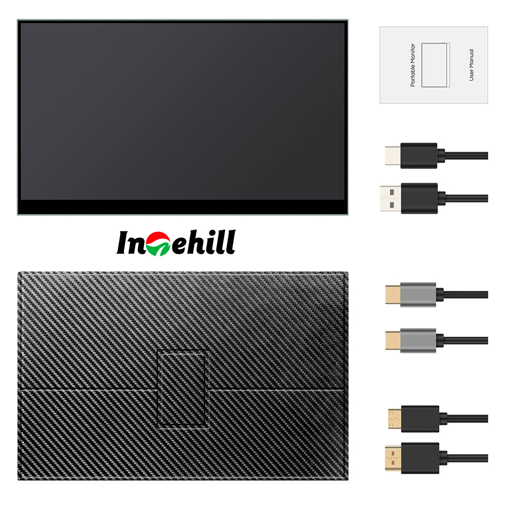 INTEHILL 500nit DCI-P3 100% QLED FHD Touchscreen Portable monitor HDMI USB TYPEC