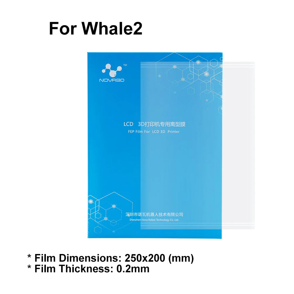 NOVA3D FEP Film for 3D Printer Whale2