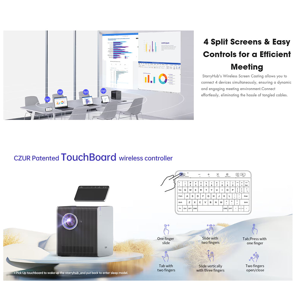 Czur StarryHub Conference Room Projector – Q1PRO