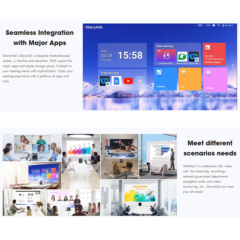 Czur StarryHub Conference Room Projector – Q1PRO