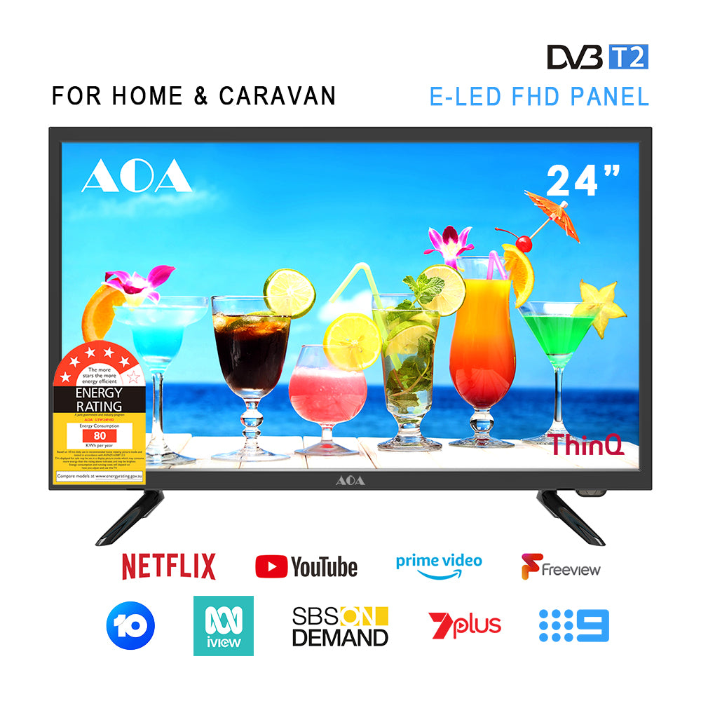 AOA 24inch ELED WebOS Smart FHD TV DVB-T2 BT WIFI 2.4G/5G