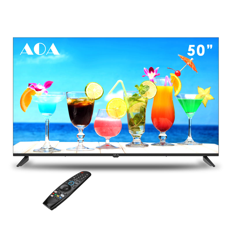 AOA 50inch LED WebOS Smart UHD TV DVB-T2 BT WIFI 2.4G/5G Magic Remote