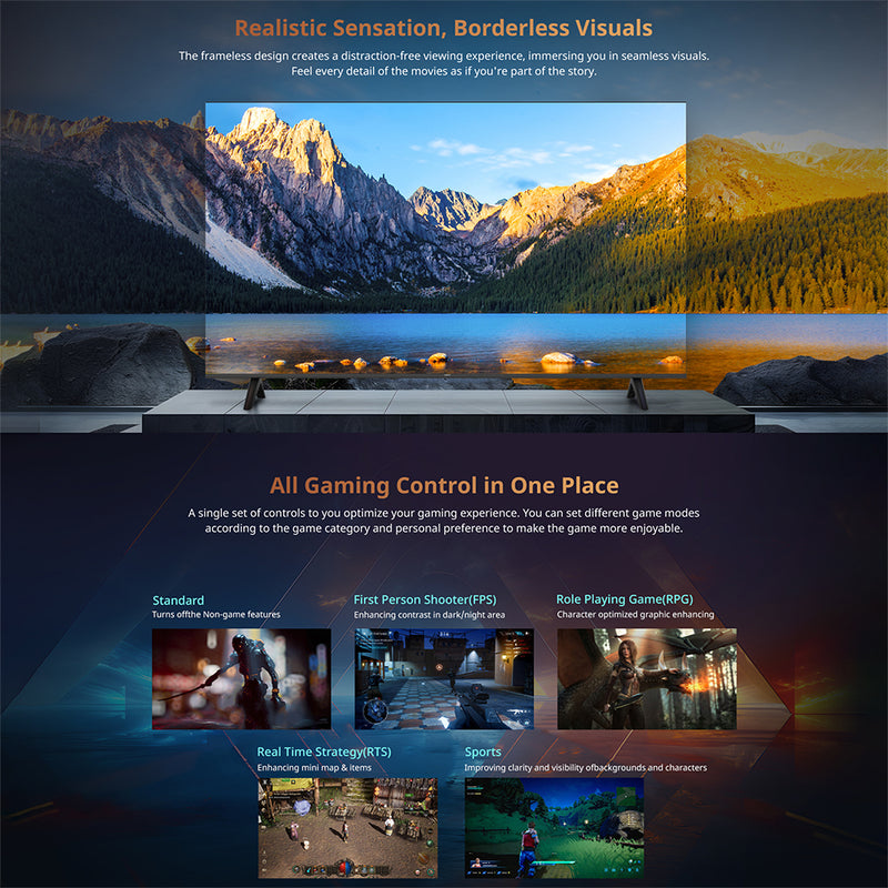 AOA 50inch LED WebOS Smart UHD TV DVB-T2 BT WIFI 2.4G/5G Magic Remote
