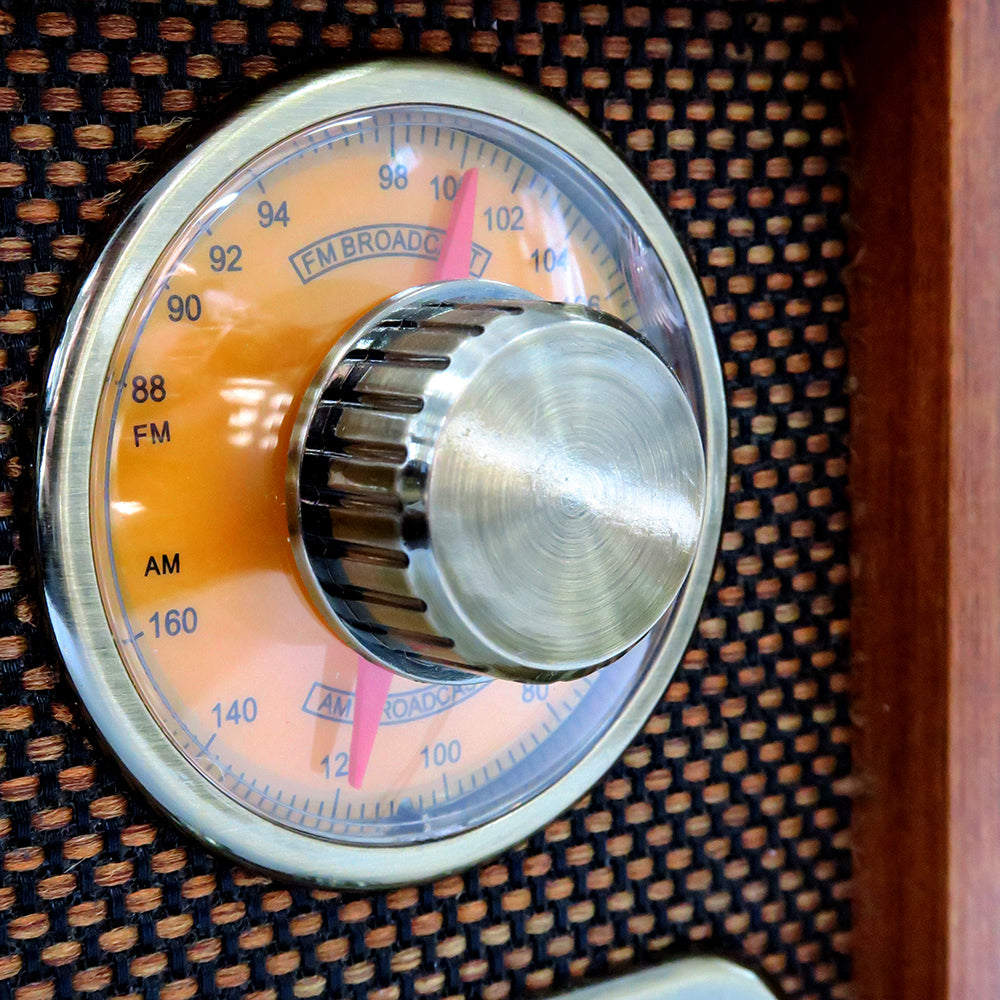 Vintage Wooden AM/FM Bluetooth Radio Classic Retro Radio with Tone Control