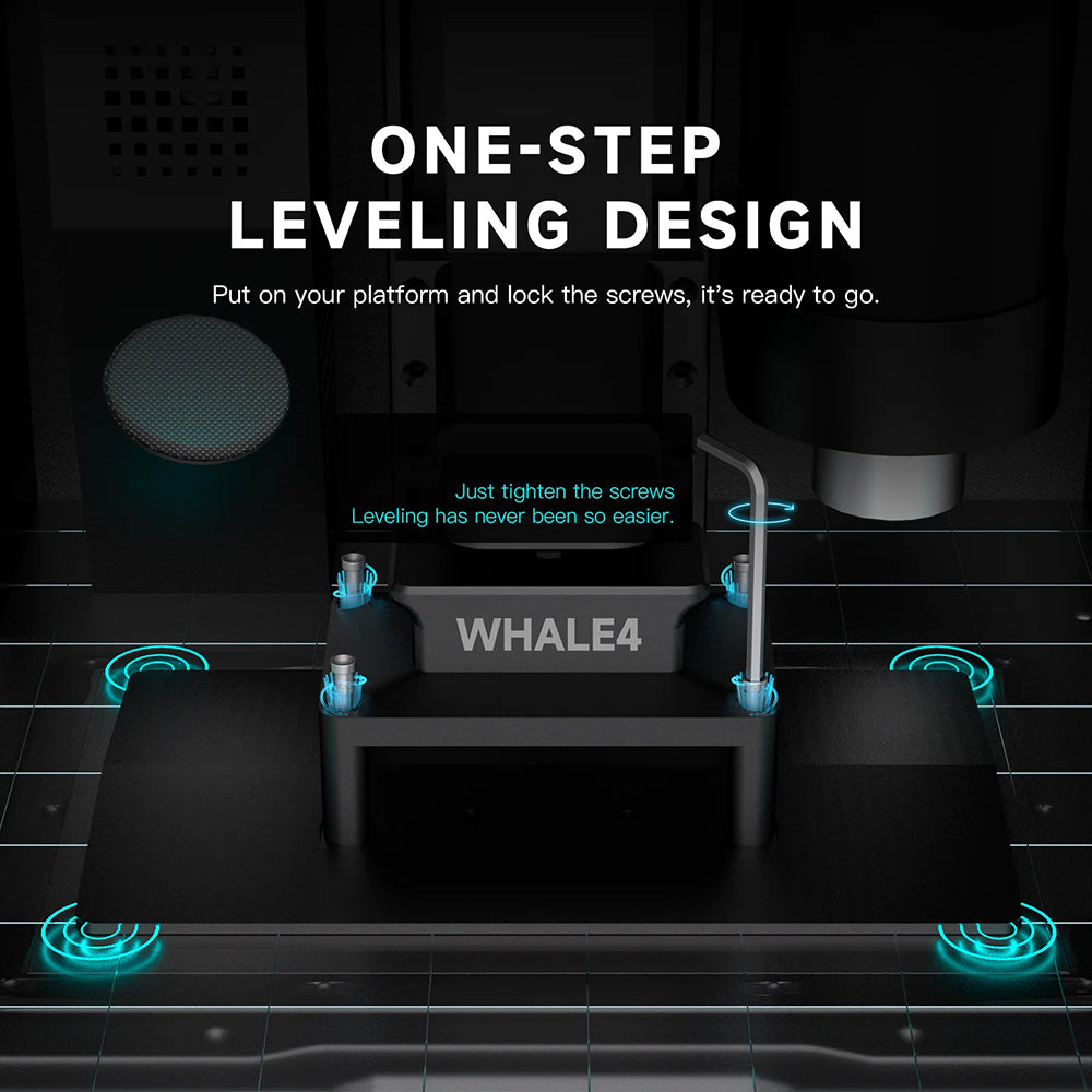 NOVA3D Whale4 SLA Printer COB Backlight Heating Air Purification Syestem