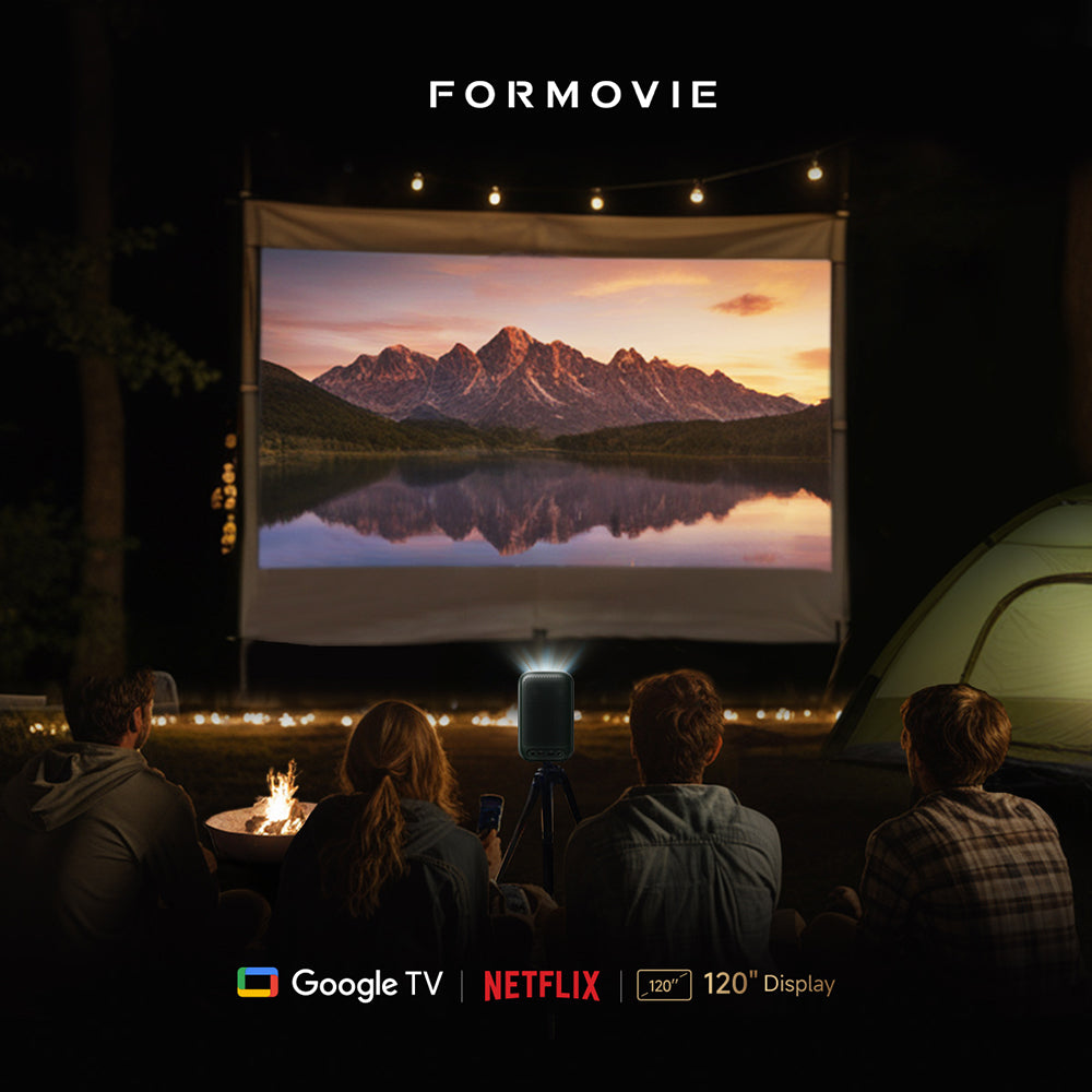 Formovie Xming Page One Projector WiFi Bluetooth Dolby,Google TV, Netflix, YouTube etc