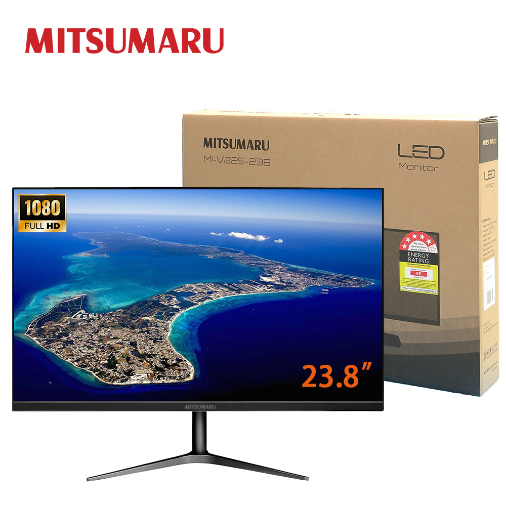 Mitsumaru 23.8 Inch FHD WLED Monitor 16:9 HDMI VGA 75Hz