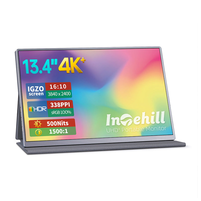 Intehill 500nit sRGB 100% IGZO Panel 13.4" 4K+ 3840*2400 HDR Portable Monitor