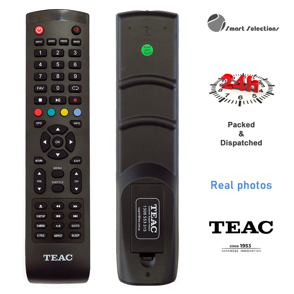 TEAC TV DVD COMBO Original Remote Control TRC1000 240602000542 GD3 A1 A317 A118 SERIES