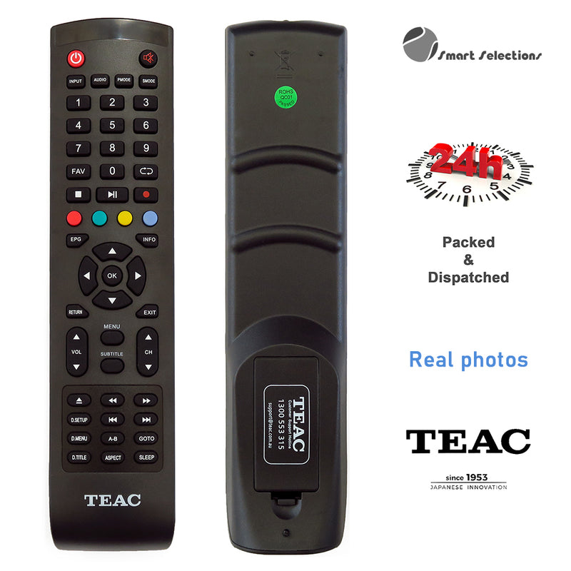 TEAC TV DVD COMBO Original Remote Control TRC1000 240602000542 GD3 A1 A317 A118 SERIES