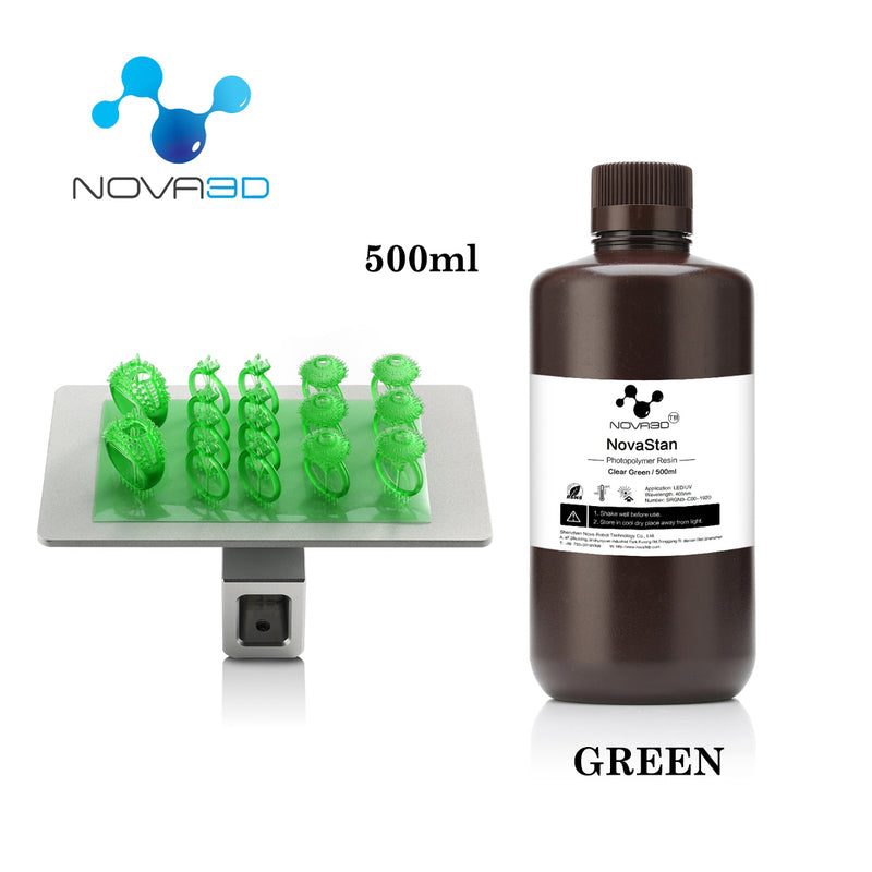 NOVA3D Rapid Resin 405nm UV Curing Resin for 3D Printing LCD Printer Clear Colour