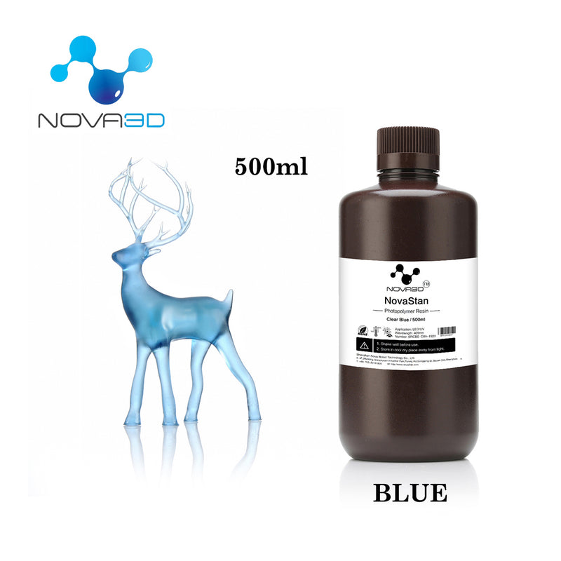 NOVA3D Rapid Resin 405nm UV Curing Resin for 3D Printing LCD Printer Clear Colour